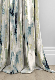 Interstellar, Teal - Made to Measure Curtains